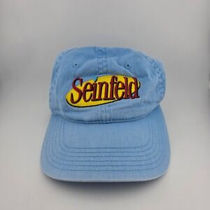 Seinfeld Hat Cap Light‎ Blue TV Show Embroidered Logo Adjustable Baseball
